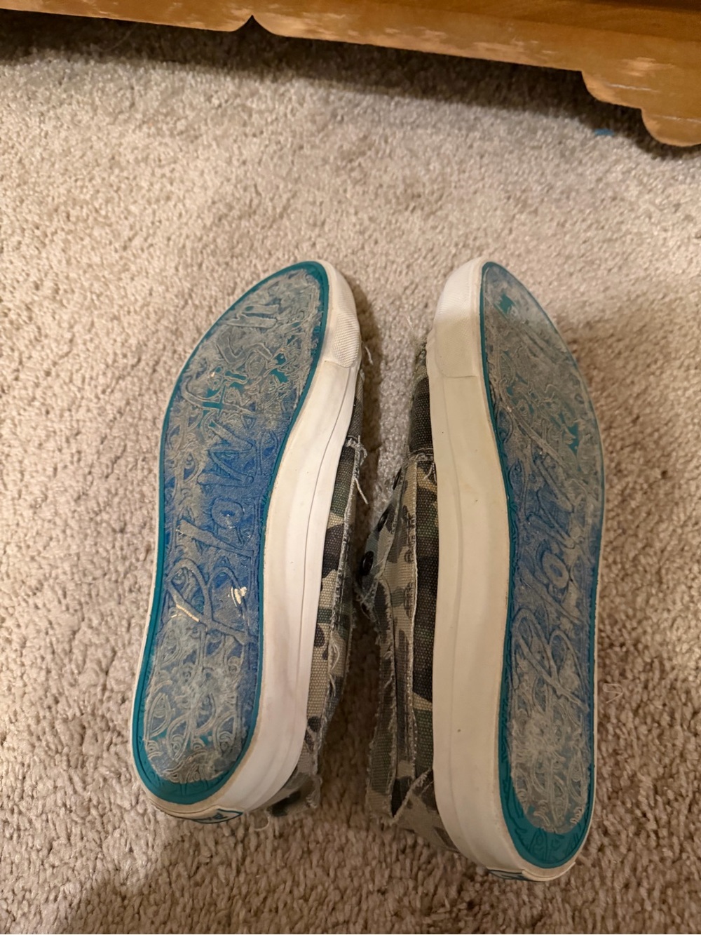 Blowfish Camouflage Slip-On Sneakers in Green and White